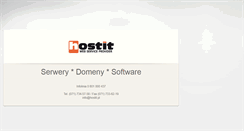 Desktop Screenshot of antygaleria.hostit.pl